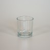Glass container for candle