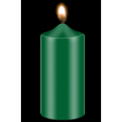 Candle color green 10 g